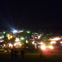 Staying Safe at Festivals - Festival Safety and Festival Security - Big Chill Festival 2010 looking from the hill to arena